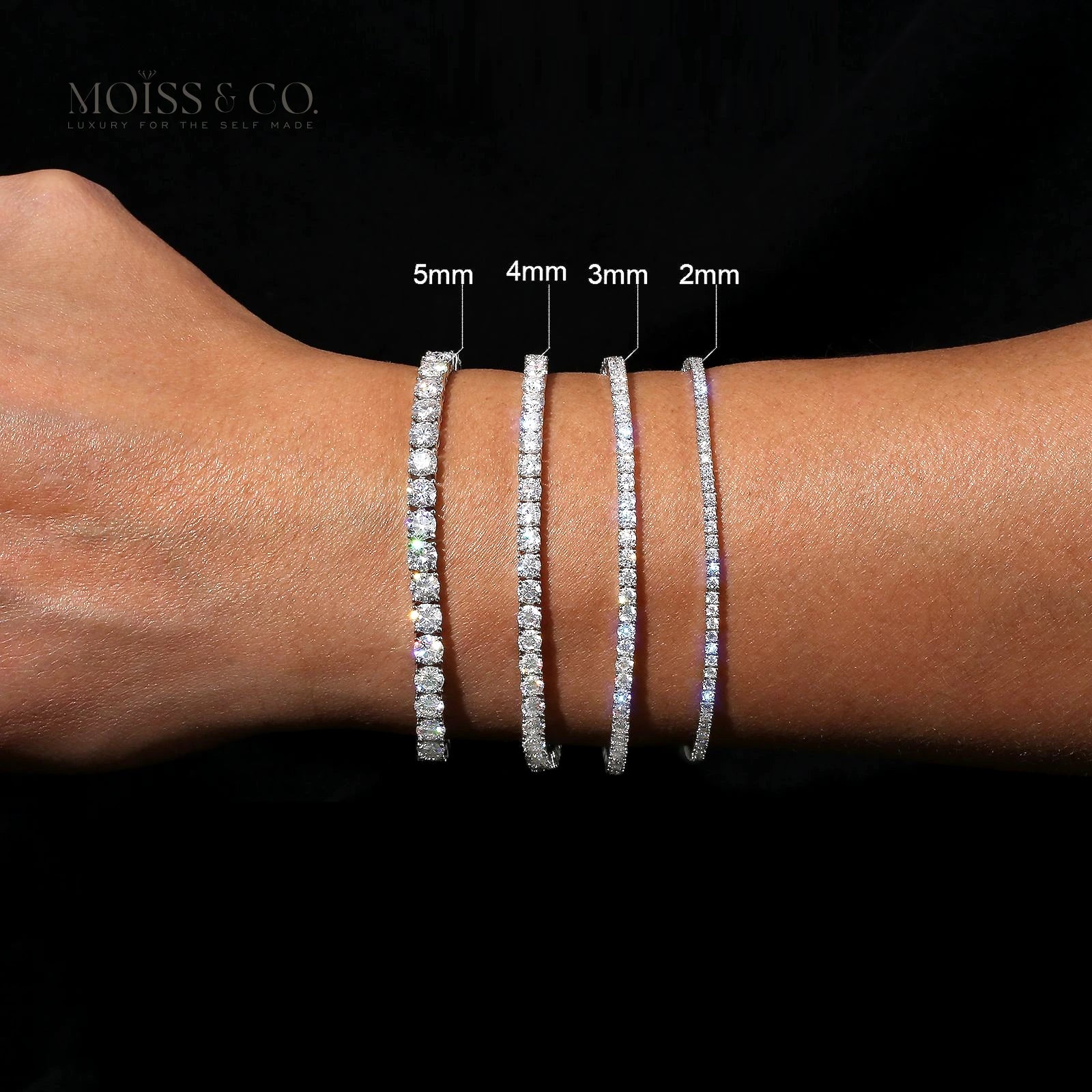 The Sundara | Moissanite Tennis Bracelet 14K White Gold